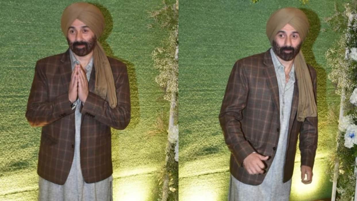 Sunny Deol Brutally trolled for Gadar 2 Tara Singh Look in Karan Deol Drisha Acharya Sangeet