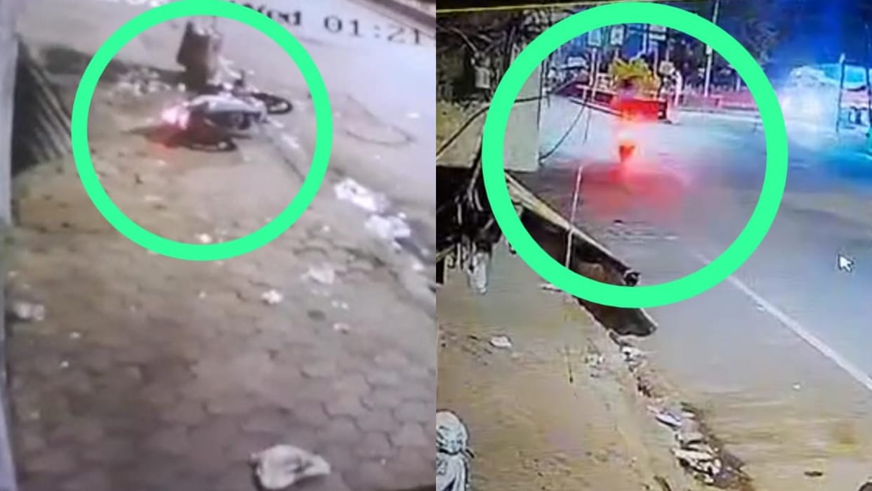 Ujjain News Tata unfinished work becoming fatal sewerage pit upsets the vehicle's balance youth injured