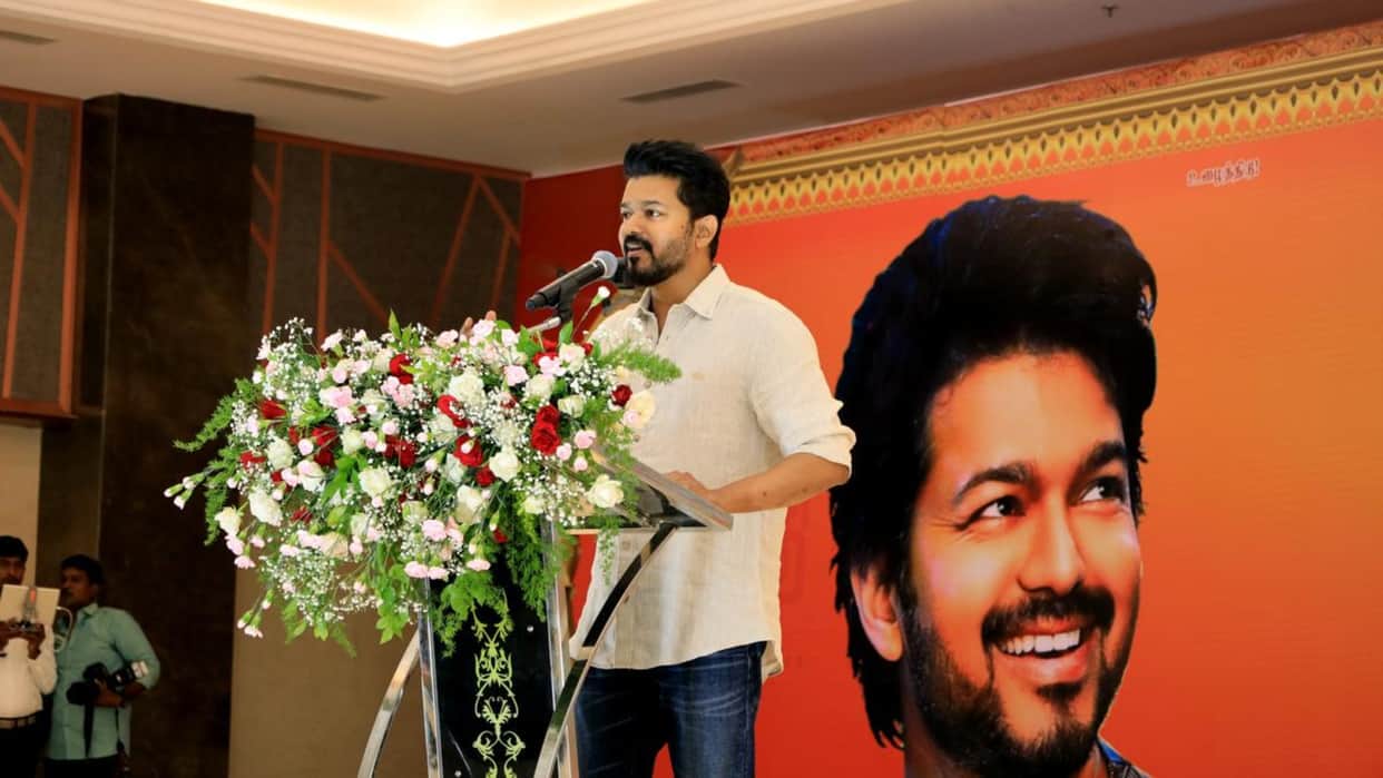 Vijay: Leo actor tells students in Chennai to Ask your parents to vote in elections without accepting bribe