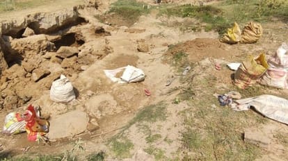 woman dies and six injured due to land fall in bareilly