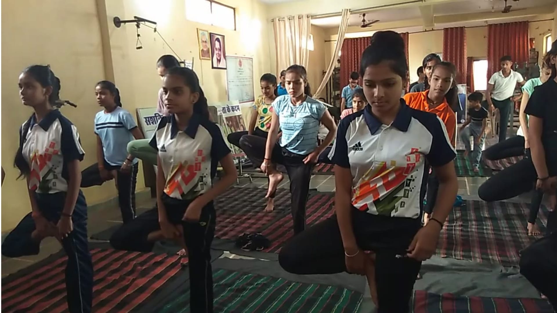 Preparations for International Yoga Day continue in full swing in Shivpuri enthusiasm is visible in children