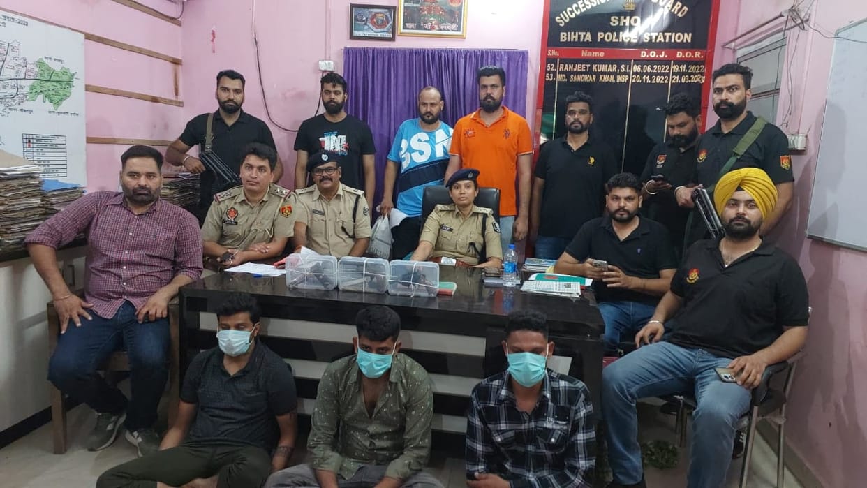 Bihar: Punjab police arrested three criminals who looted gold from a businessman and killed him.