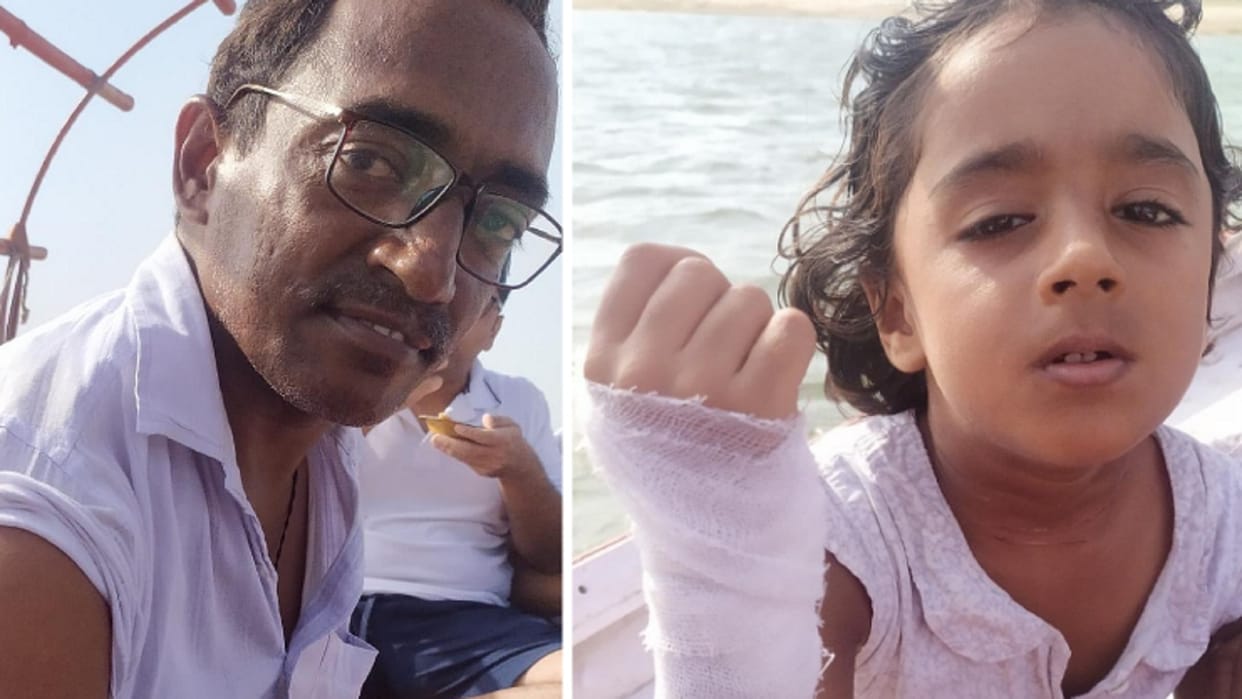 Father-daughter injured due to being hit by Chinese floor, incident happened in Chakia area