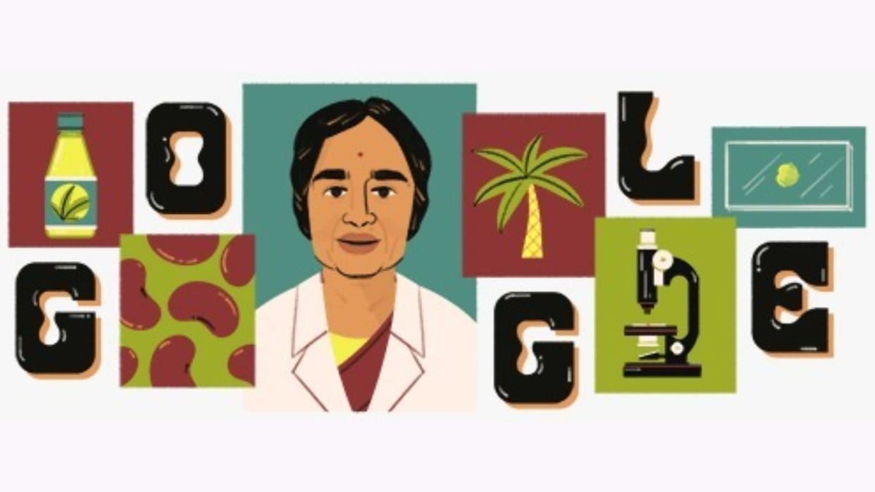 Google Doodle Today Who was Kamala Sohonie Know Story of First Indian Woman to Get PhD in Science