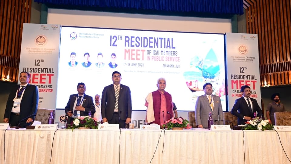 lg manoj sinha said Accountancy is not just matter of balance sheet but related to laying a strong foundation
