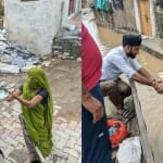 प्रभावितों को फूड पैकेट्स बांटे