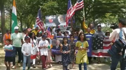 PM Modi: पीएम मोदी की अमेरिका यात्रा से उत्साहित प्रवासी भारतीय, वाशिंगटन समेत 20 शहरों में निकाली एकता रैली NRIs Excited about PM Modi US Visit and holds Unity rally in Washington world news and updates