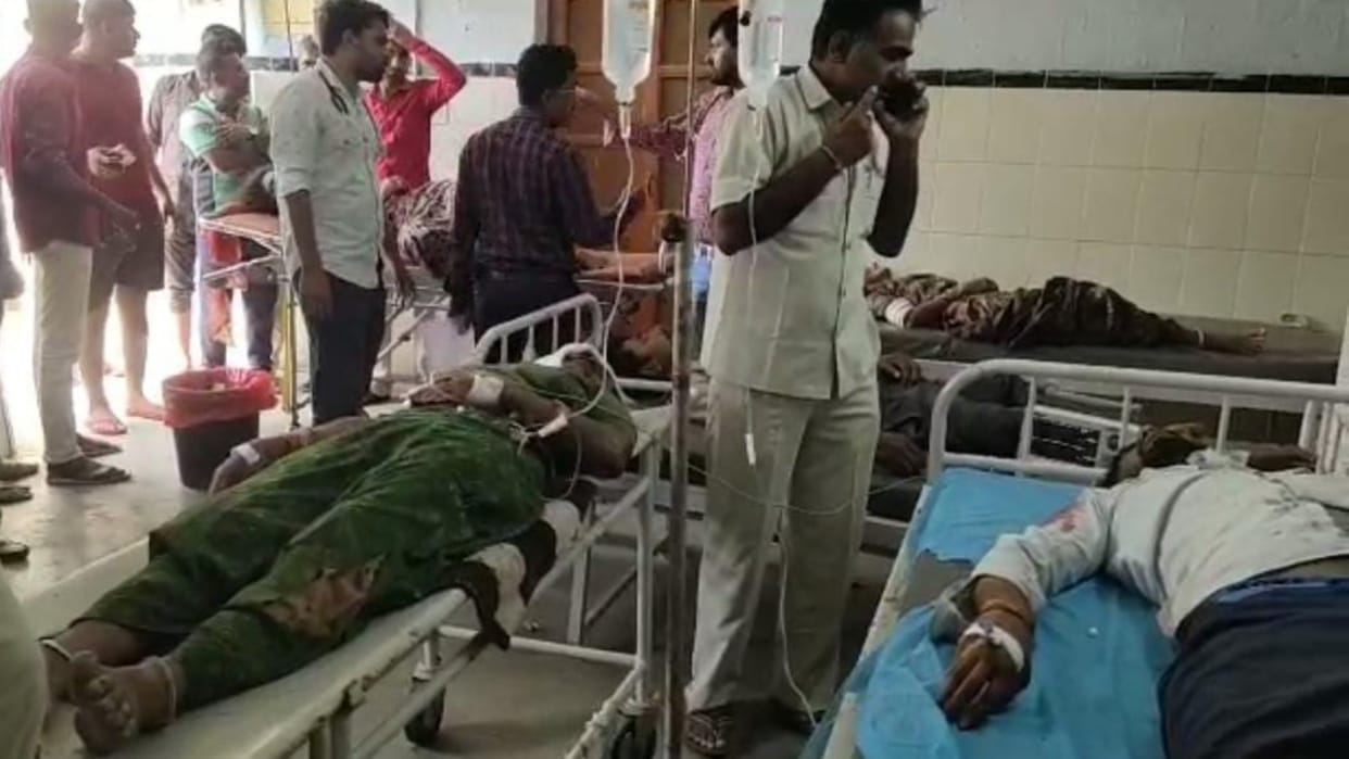 Barmer Road Accident Three people Died four injured due to overturning of high speed Bolero
