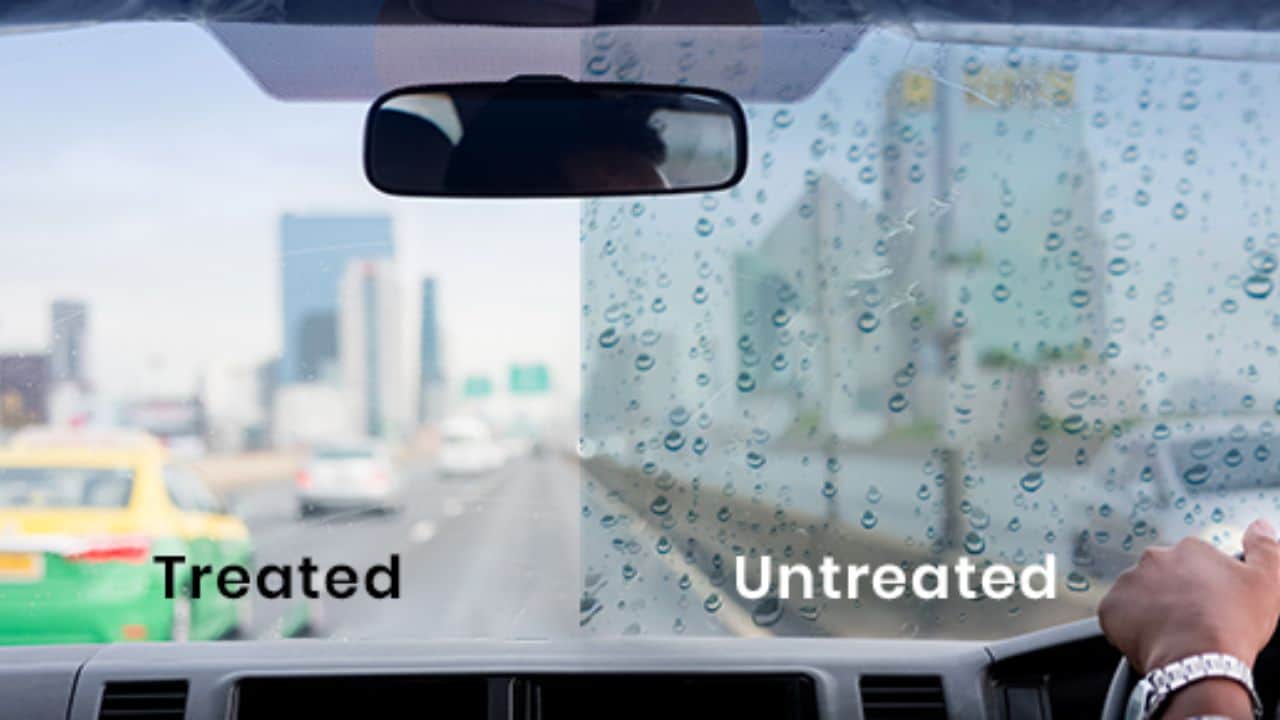 install four accessories to improve driving experience in monsoon, water repellent anti fog film rain wiser