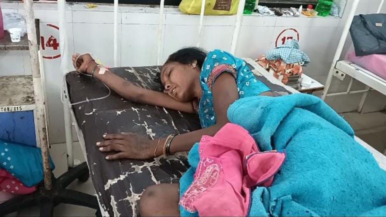 son attacked mother with ax after quarrel in korba