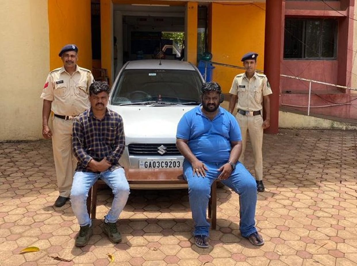 Goa Car Viral Video Goa Porvorim Police arrested Fahidh Hamaza for driving Car with both back doors open