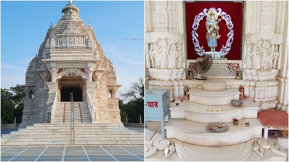 Idols of Mathematician Aryabhatta and Scientist Homi Bhabha at Pilani jhunjhunu Saraswati Temple Birla family