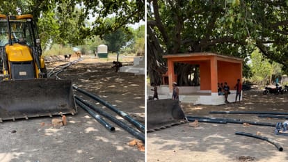 Amendment in PM's program! Now Modi can eat food in the garden, not at the house of tribal family