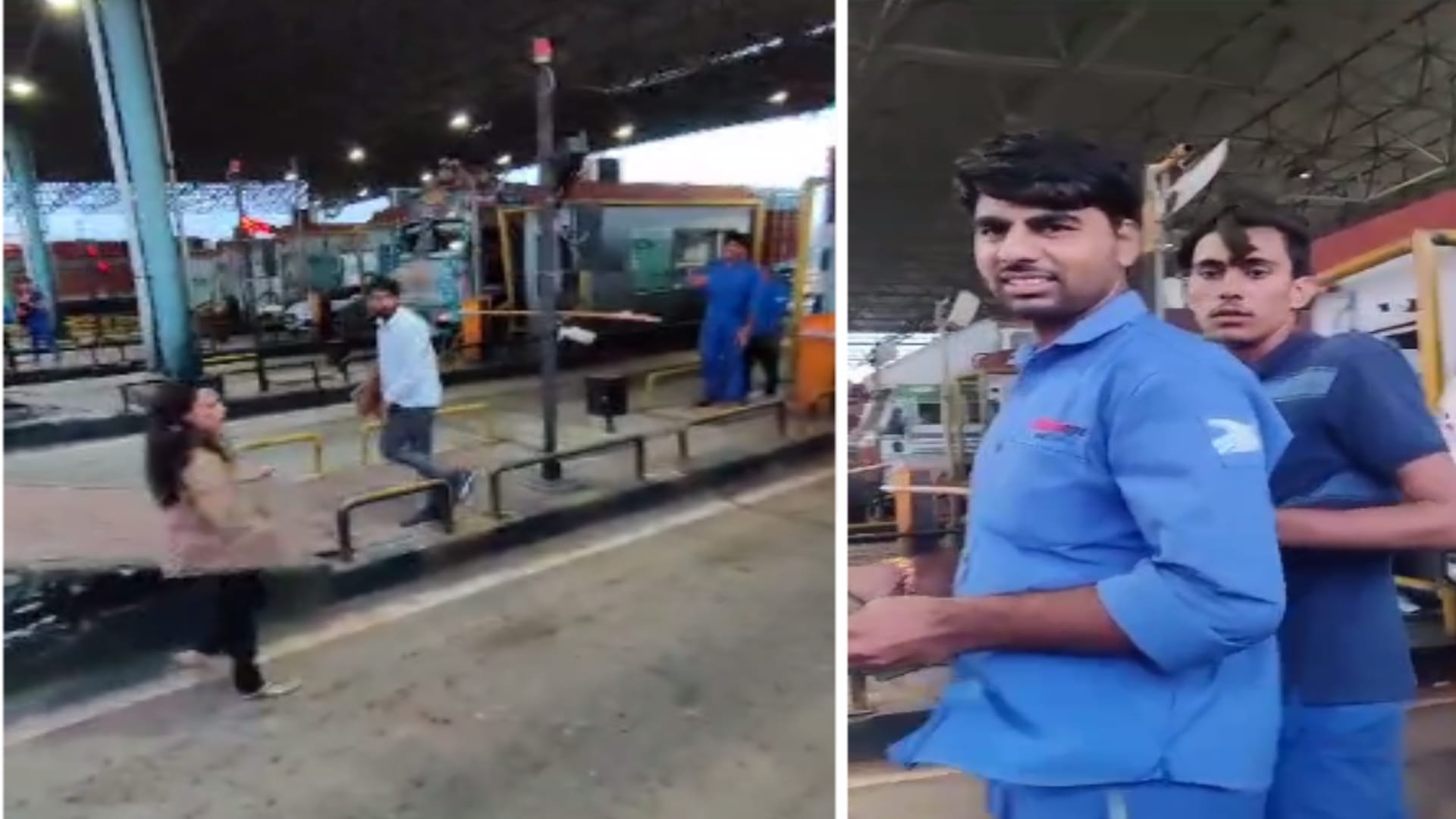 टोल प्लाजा में मारपीट