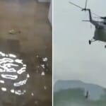 अजमेर अस्पताल की ओपीडी में भरा पानी, इधर सेना ने हेलीकॉप्टर से लोगों को एयरलिफ्ट किया।