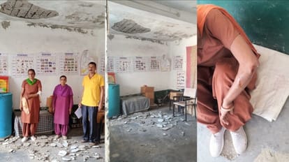 बाल-बाल बचे नौनिहाल: आंगनबाड़ी केंद्र के लेंटर का प्लास्टर गिरा, सहायिका घायल Himachal Mandi News: anganwadi roof collapses Lucky escape 8 children