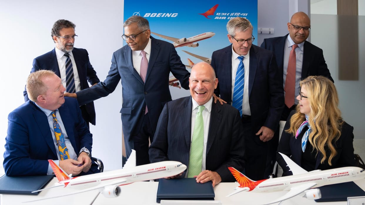 Air India signs pacts with Airbus Boeing to buy 470 planes