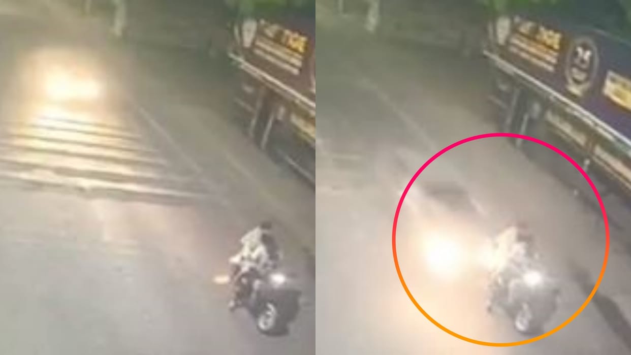 Hit And Run Case In Gwalior Activa rider husband wife and two sons were crushed by car one died