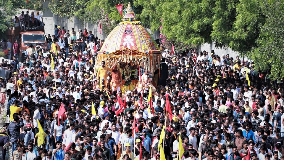 Rath Yatra of Jagannath held in delhi President Draupadi Murmu did special worship at Hauz Khas temple