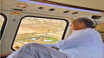 क्षेत्र का हवाई सर्वे करते सीमए।