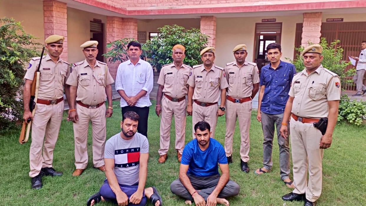 Gangster Vikram Singh Nandia and fellow history sheeter Dinesh Bambani arrested in Jodhpur