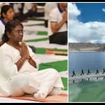 राष्ट्रपति द्रौपदी मुर्मू और भारतीय सेना के जवान।
