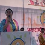 सांसद दीया ने नौचौकी पाल पर मनाया योग दिवस