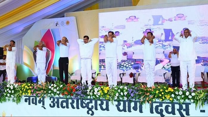 International Yoga Day celebrated in Chhattisgarh