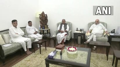 HAM is in NDA : jitan ram manjhi and santosh suman met amit shah, joined NDA with PM Narendra Modi