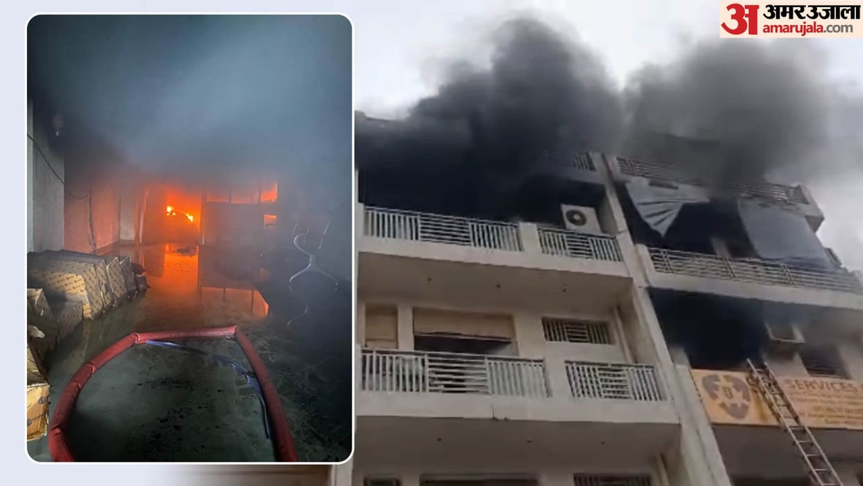 Massive fire broke out in a factory in Delhi Mayapuri