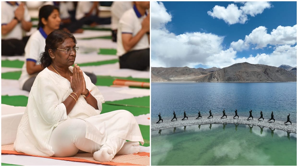International Yoga Day 2023 Live Updates PM Modi To Lead Yoga Session in UN Rajnath Singh News in Hindi