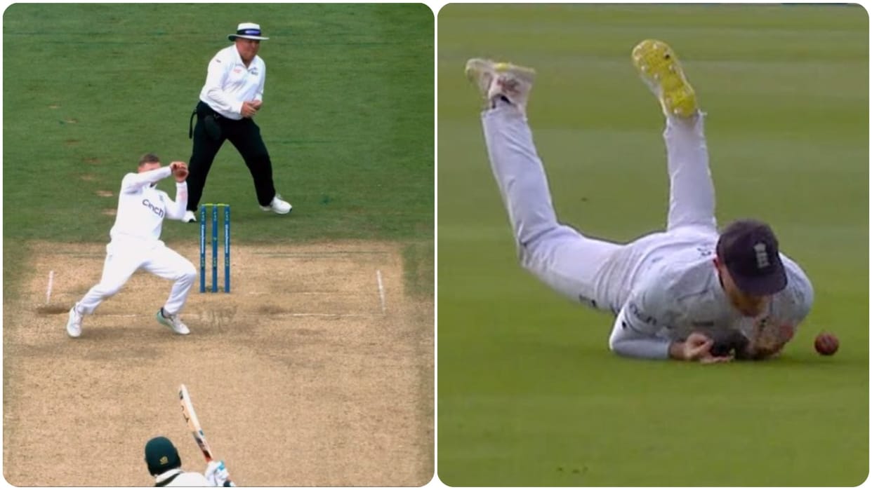 Joe Root Stunning Catch gave england pole position but Captain Stokes misfield caused England loss Watch Video
