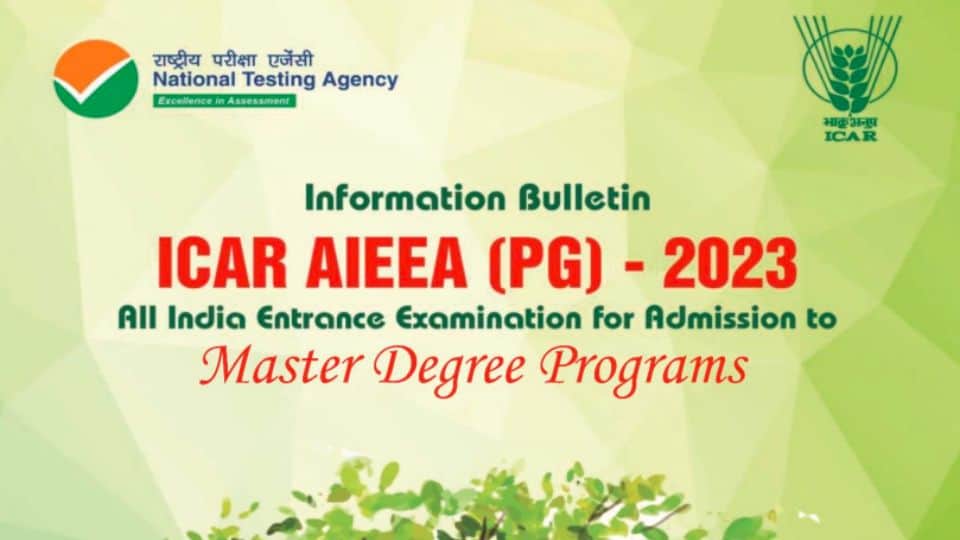 ICAR AIEEA PG and AICE JRF SRF PhD Exam Dates 2023 announced; know details