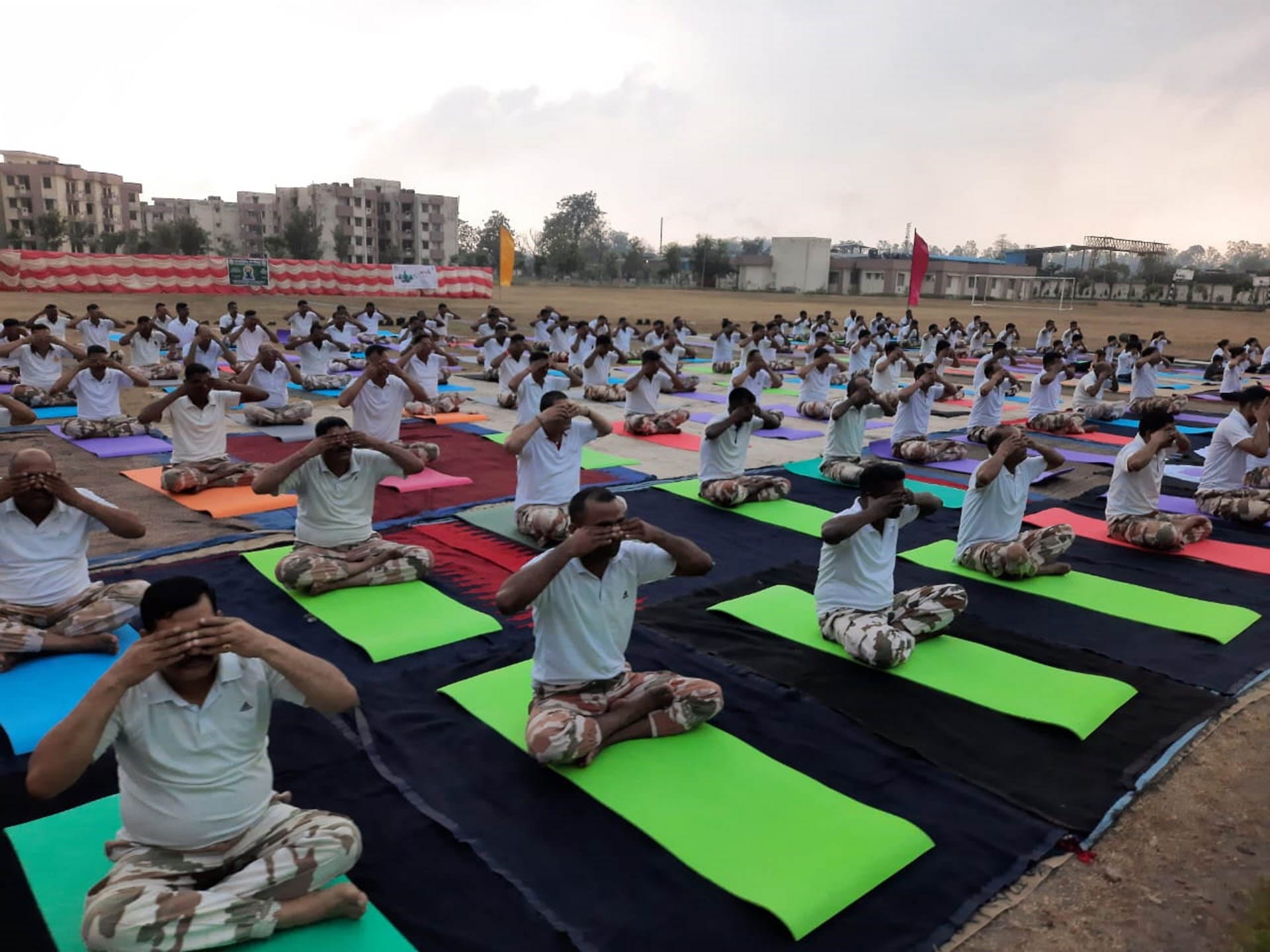 International Yoga Day 2023 Uttarakhand CM Dhami Baba Ramdev Watch Photos
