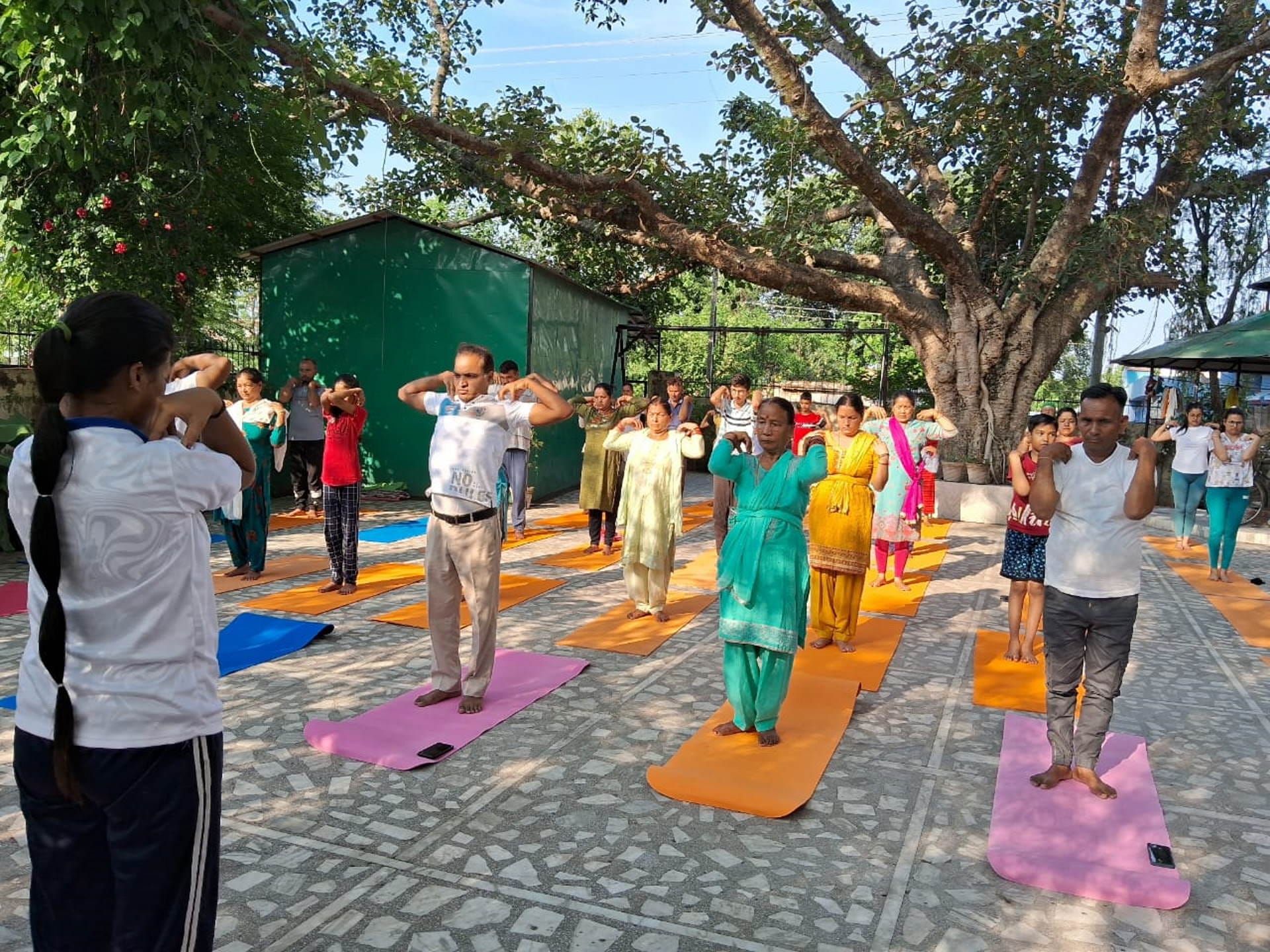 International Yoga Day 2023 Uttarakhand CM Dhami Baba Ramdev Watch Photos