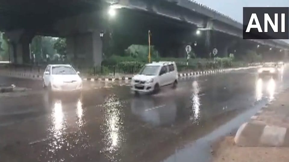 Delhi NCR Weather Heavy rains in some areas of capital
