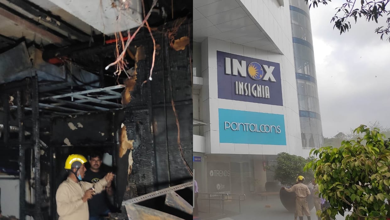 Indore News: Fire broke out in Indore Central Mall, film show closed and audience evacuated