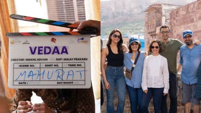 Vedaa shoot begins in rajasthan John Abraham and Sharvari Wagh appear in lead role Nikkhil Advani film read