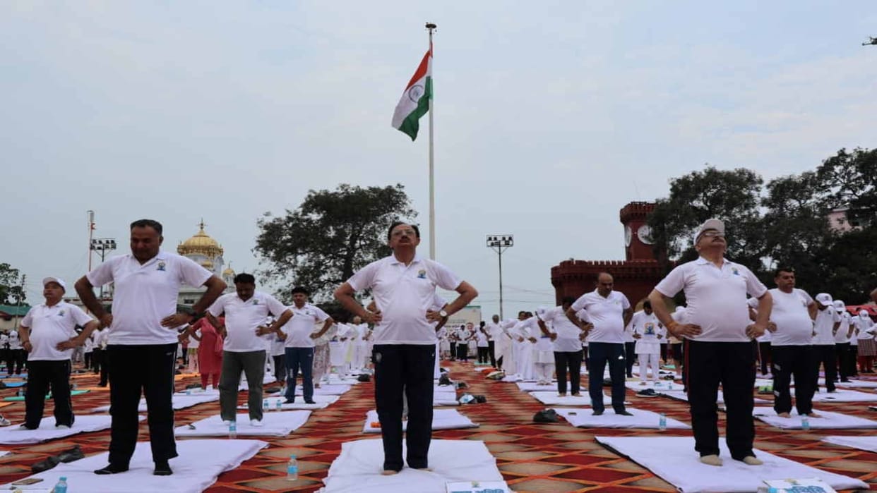 International Yoga Day 2023: 4.19 lakh Participants take part in yoga asanas in himachal pradesh