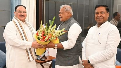 Bihar Politics former CM Jitan Ram Manjhi meets BJP president JP Nadda in Delhi