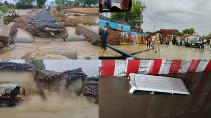 Destruction like situation in Mahoba: Due to 5 hours of rains, culverts and roads were washed away