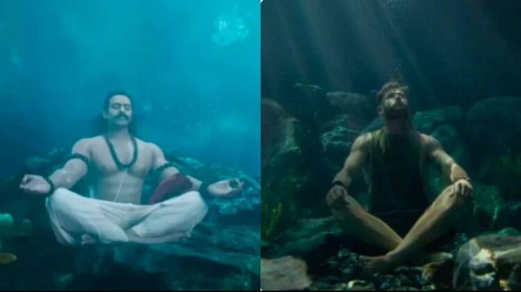 these scene of adipurush are copied from hollywood saif ali khan lanka prabhas entry indrajeet