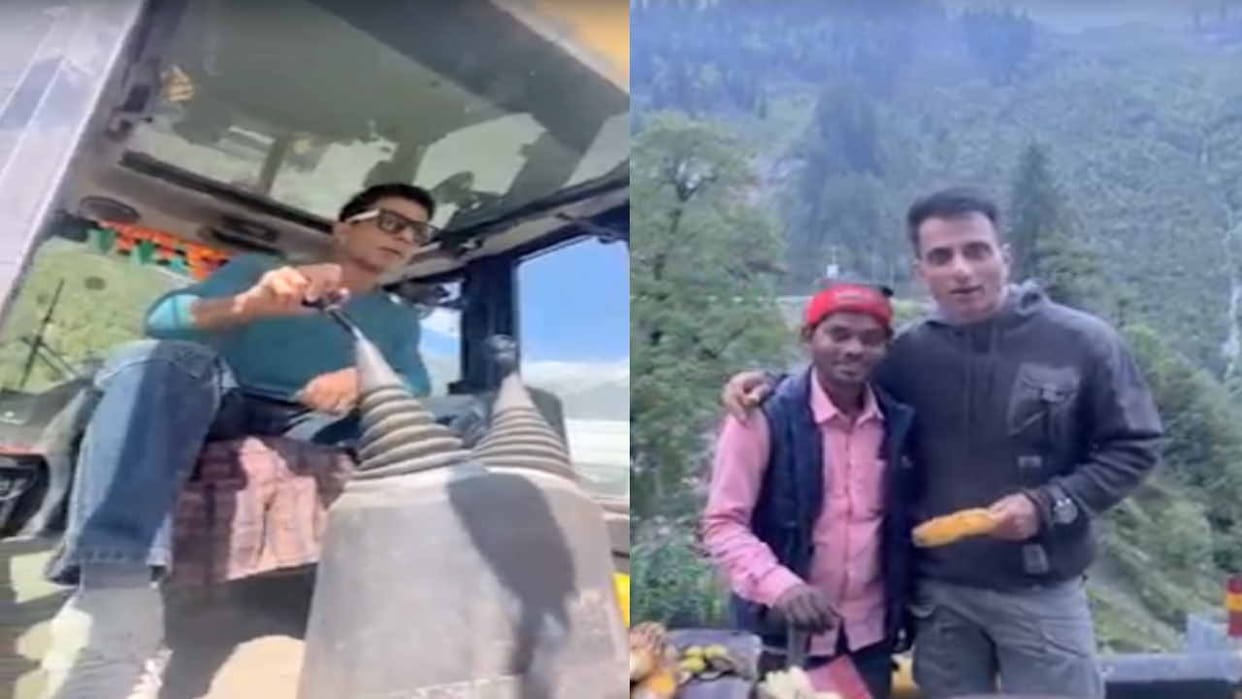Actor Sonu Sood looking for bride for Bhutte Wale in Lahaul Valley, JCB machine also started, also drove JCB m
