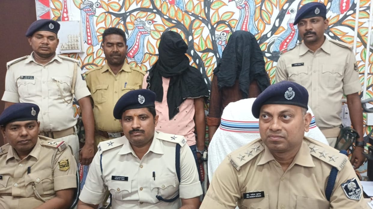 Bihar News criminal Veerappan arrested along with his henchman pistol and cartridges recovered