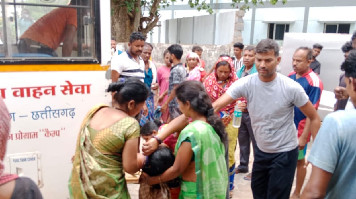 two girls died due to drowning in pond in Dantewada
