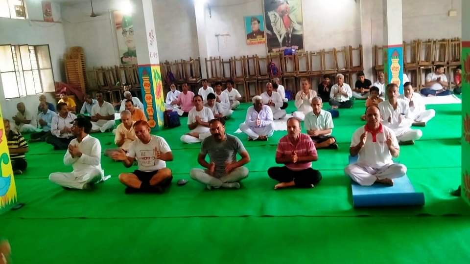 International Yoga Day poeple do yoga in bareilly see photos