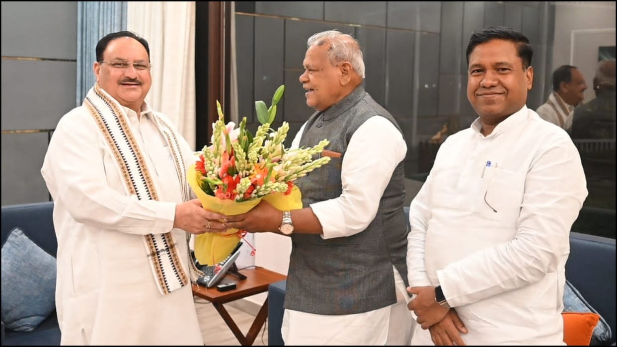 Bihar Politics former CM Jitan Ram Manjhi meets BJP president JP Nadda in Delhi
