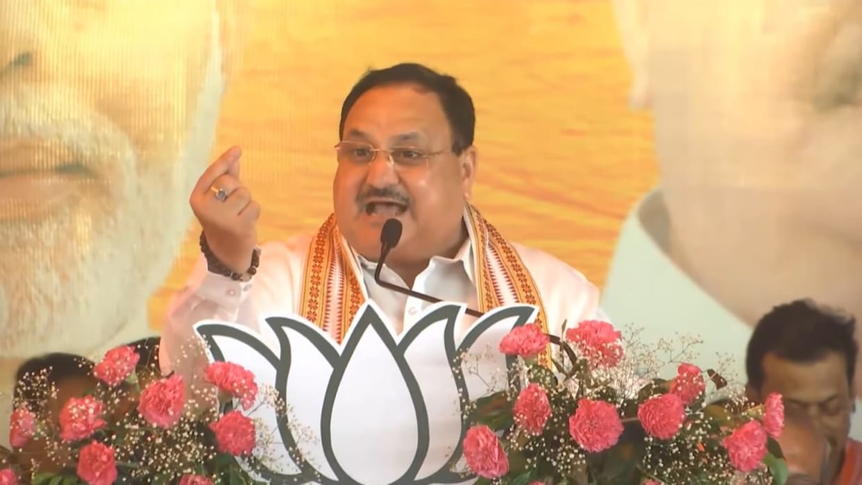 JP Nadda: Nadda targets Congress during rally in Jharkhand, accuses Soren government of corruption