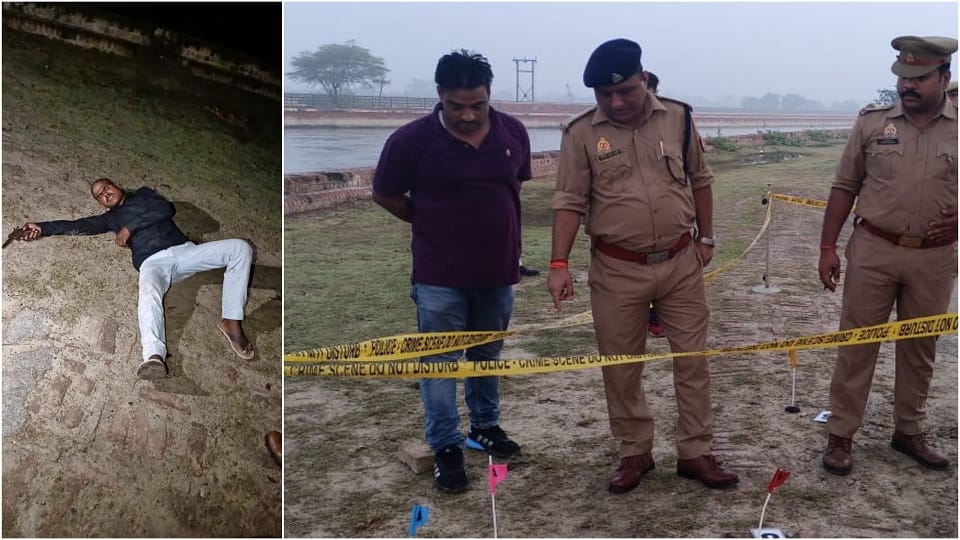 Miscreants encounter with Kasganj police two arrested E-rickshaw was looted after eco car