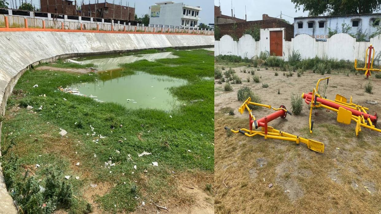 Sagar Tal who built with five crore in Etah fell into disrepair without handover